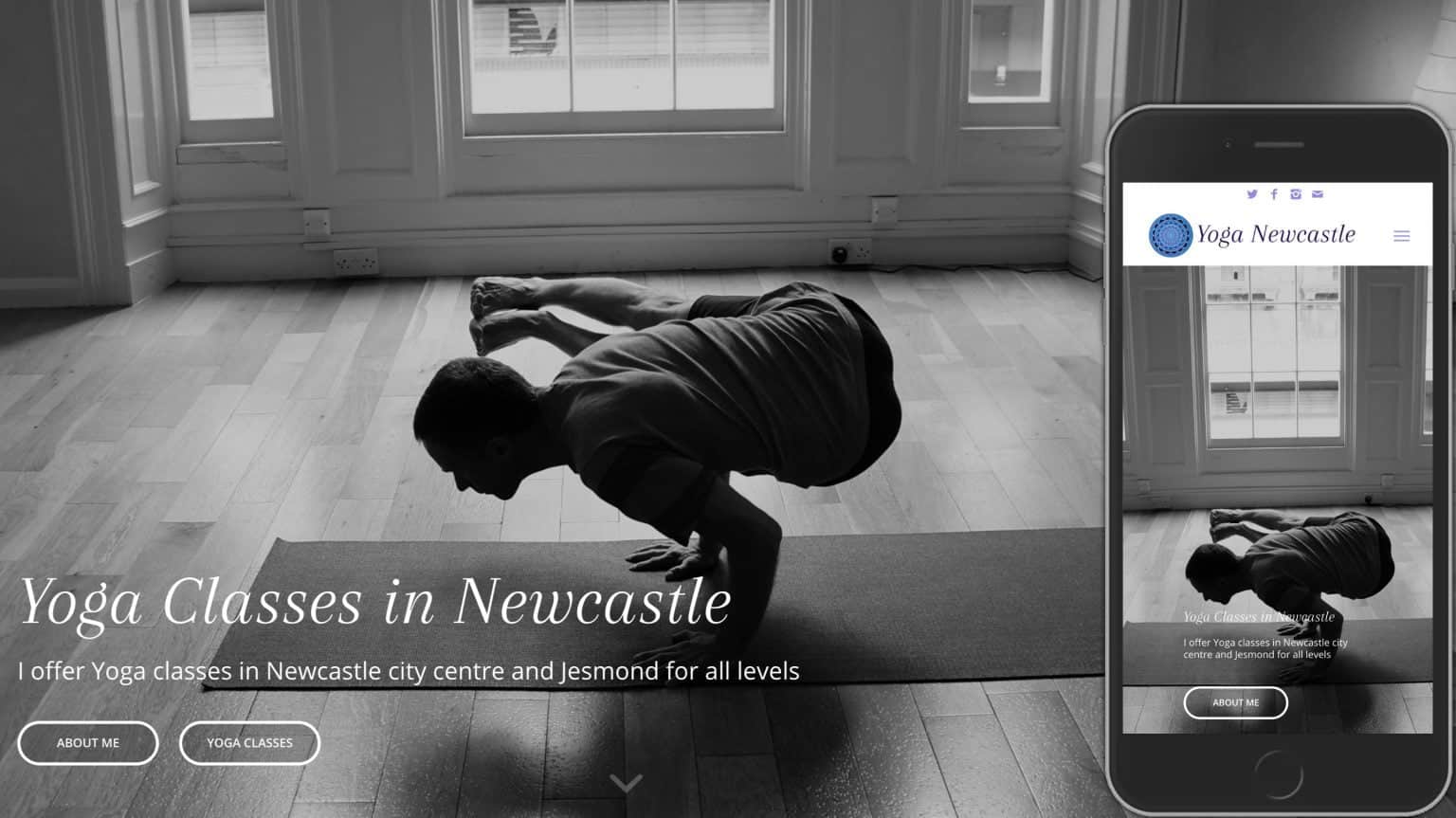 Yoga Newcastle 2 Yoga Newcastle Website Design